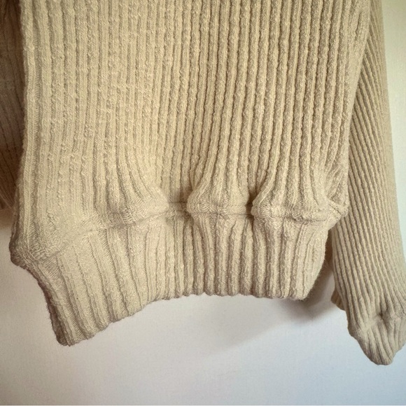 NWT Rachel Pally Tess Cardigan Sweater XL Oatmeal tan beige neutrals ribbed - Picture 9 of 9